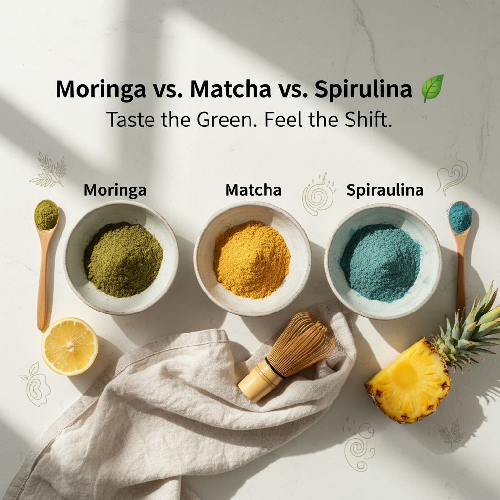 Moringa vs Matcha vs Spirulina: Choose Your Daily Green